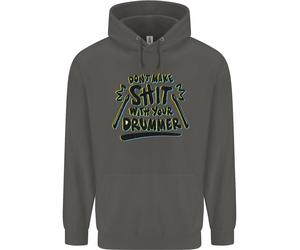 Non Fare Schifezze Con Tuo Figlio Batterista Felpa Per Bambini