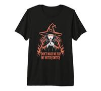 Non Farmi capovolgere Il Mio Interruttore da Strega Halloween Maglietta Premium