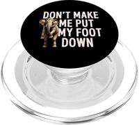 Non farmi mettere giù il piede, elefante divertente PopSockets PopGrip per MagSafe