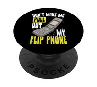 Non farmi tirare fuori il mio telefono a conchiglia Retro Tech PopSockets PopGrip Adesivo