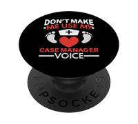 Non farmi usare il mio case manager Voice Midwifery Parto PopSockets PopGrip Adesivo