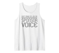 Non Farmi Usare Il Mio Sponsor Voice Funny Recovery AA Canotta