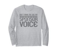 Non Farmi Usare Il Mio Sponsor Voice Funny Recovery AA Maglia a Manica