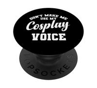 Non farmi usare la mia voce cosplay PopSockets PopGrip Adesivo