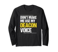 Non Farmi Usare la mia Voce diaconale - Ministro della Chiesa cattolica Maglia a Manica