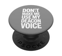 Non farmi usare la mia voce diaconale PopSockets PopGrip Adesivo