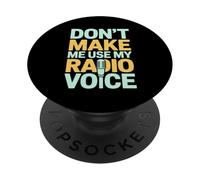 Non farmi usare la mia voce radiofonica retrò PopSockets PopGrip Adesivo