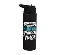 Non farmi usare la voce delle risorse umane Stainless Steel Insulated Water Bottle