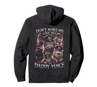 Non Farmi Usare la Voce di Mio Padre Cat Dad Funny Felpa con Cappuccio