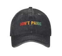 Non farti Prendere dal panico Berretti da Baseball Casual in Denim angosciato Divertente Berretto Snapback Politico per Uomo Donna Cappello Regolabile