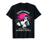 Non farti Prendere dal panico è Solo Un Kernel panico Divertente Linux Sysadmin Root Maglietta
