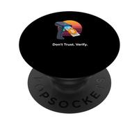 Non fidarti di verificare la verità a prova di libertà di auto custodia bitcoin PopSockets PopGrip Adesivo