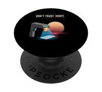Non fidarti di verificare la verità a prova di libertà di auto custodia bitcoin PopSockets PopGrip Adesivo