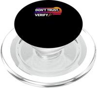Non fidarti di verificare la verità a prova di libertà di auto custodia bitcoin PopSockets PopGrip per MagSafe