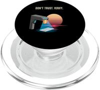 Non fidarti di verificare la verità a prova di libertà di auto custodia bitcoin PopSockets PopGrip per MagSafe