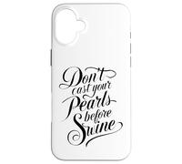 Non gettare le tue perle prima della Bibbia dei suini Scritture Matthew Custodia per iPhone 16 Plus