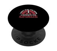 Non gioco a I Narrate The Chaos Funny Sportscaster PopSockets PopGrip Adesivo