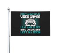 Non Gioco Sempre Ai Videogiochi, A Volte Mangio E Dormo E Una Volta Sono Anche Uscito Dalla Mia Stanza Bandiere Da Giardino Divertente Garden Flag Durevole Bandiera Da Cortile 90X150 Cm