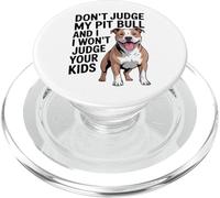 Non giudicare il mio Pit Bull, Pittie, Pitbull Advocate PopSockets PopGrip per MagSafe