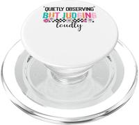 Non giudicare ma giudicare fiori colorati PopSockets PopGrip per MagSafe