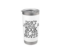 Non giudicare un libro dal suo film Bicchiere termico in acciaio inox doppia parete