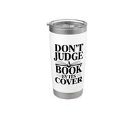 Non giudicare un libro dalla copertina Bicchiere termico in acciaio inox doppia parete