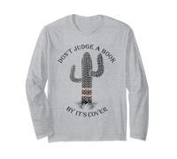 Non giudicare un libro dalla copertina con il design a forma di cactus Maglia a Manica