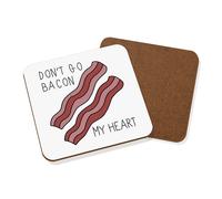 Non Go Bacon My Heart Sottobicchiere - Divertente Valentines Giorno