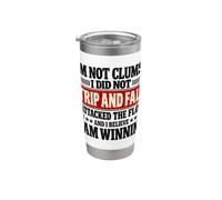 Non goffo I Just Trip and Fall Vincere Divertimento Bicchiere termico in acciaio inox doppia parete