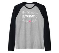 Non Grasso Solo Incinta - Funny Baby Annuncia Gravidanza Maglia con Maniche Raglan