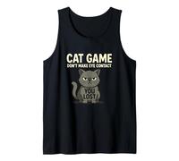 Non Guardare negli Occhi You Lost Cat Game Feline Fun Canotta