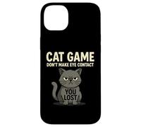 Non guardare negli occhi You Lost Cat Game Feline Fun Custodia per iPhone 14 Plus
