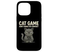 Non guardare negli occhi You Lost Cat Game Feline Fun Custodia per iPhone 14 Pro Max
