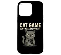Non guardare negli occhi You Lost Cat Game Feline Fun Custodia per iPhone 15 Pro Max