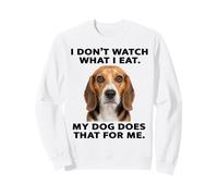Non guardo Quello Che mangio, Il Mio Cane Fa Un Divertente Meme Beagle Dog Felpa