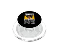 Non guardo sempre gli anime a volte mangio e dormo PopSockets PopGrip per MagSafe