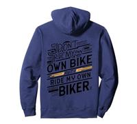 Non Guido la mia Bici ma vado in Bici da Solo (sul Retro) Felpa con Cappuccio