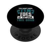 Non hai bisogno di dieci dita se guardi questo buon dito amputato PopSockets PopGrip Adesivo