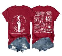 Non hanno bruciato streghe, hanno bruciato le donne - magliette da strega femminista, difendendo la dignità delle donne e rispettando le donne., Rosso, L