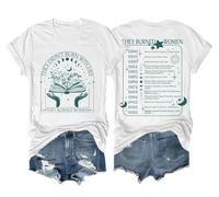 Non hanno bruciato streghe, hanno bruciato le donne - magliette da strega femminista, difendendo la dignità delle donne e rispettando le donne., bianco, S