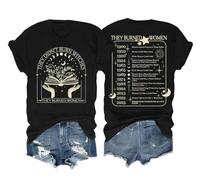 Non hanno bruciato streghe, hanno bruciato le donne - magliette da strega femminista, difendendo la dignità delle donne e rispettando le donne., Nero , S