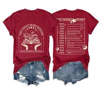 Non hanno bruciato streghe, hanno bruciato le donne - magliette da strega femminista, difendendo la dignità delle donne e rispettando le donne., Rosso, L