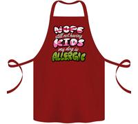 Non Having Bambini The Dog Is Allergica Divertente Cotone Grembiule 100% Organic