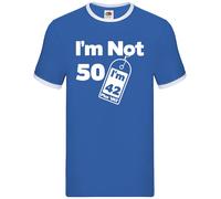 Non Ho 50 Anni, Ne Ho 42 Più IVA - Ringer Da Uomo - Compleanno 50 Anni Nerd