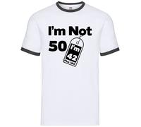 Non Ho 50 Anni, Ne Ho 42 Più IVA - Ringer Da Uomo - Compleanno 50 Anni Nerd
