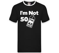 Non Ho 50 Anni, Ne Ho 42 Più IVA - Ringer Da Uomo - Compleanno 50 Anni Nerd