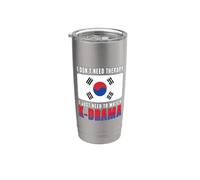 Non ho bisogno di terapia, devo solo guardare il dramma coreano K-Drama Bicchiere termico in acciaio inox doppia parete
