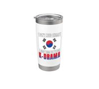 Non ho bisogno di terapia, devo solo guardare il dramma coreano K-Drama Bicchiere termico in acciaio inox doppia parete