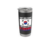 Non ho bisogno di terapia, devo solo guardare il dramma coreano K-Drama Bicchiere termico in acciaio inox doppia parete