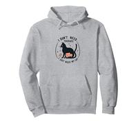 Non Ho Bisogno di Terapia, Ho Solo Bisogno del Mio Gatto, Divertente Amante degli Animali Domestici Felpa con Cappuccio, Unisex per Adulti, Grigio Melange, S